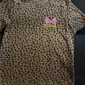 Leopard Print Minnie Mouse T-Shirt